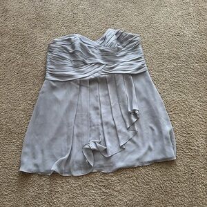 David’s Bridal gray dress
